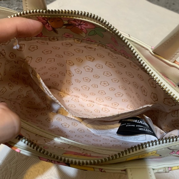 Loungefly Pokemon Pikachu & Eevee Floral Cherry Blossom Crossbody Bag - Picture 7 of 11